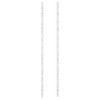 vidaXL Wall Mounted Wine Rack- White Iron, Modern Design for Kitchen, Pantry or Bar, Holds 24 Bottles, Easy to Install - 4 of 4