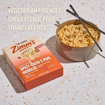 A-Sha Foods USA Zimm's Spicy Cacio E Pepe Noodles - 3.37oz