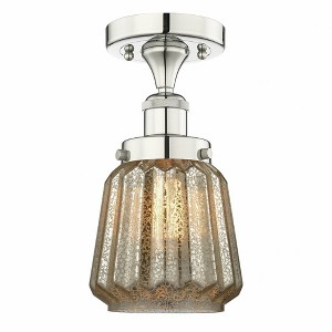 Chatham - 1 Light Semi-Flush Mount In Industrial Style-8.25 Inches Tall and 6.5 Inches Wide - 1 of 1