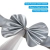 Unique Bargains Mesh Yarn Floating Chair Bands Decoration Stretch Satin Chair Sashes Bows - 3 of 4