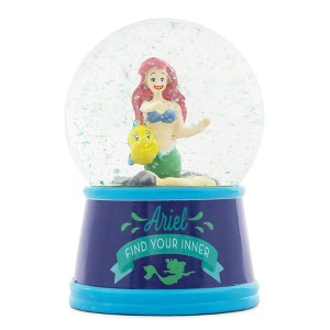 Silver Buffalo Disney The Little Mermaid Ariel and Flounder Light-Up Snow Globe | 6 Inches Tall - 1 of 4