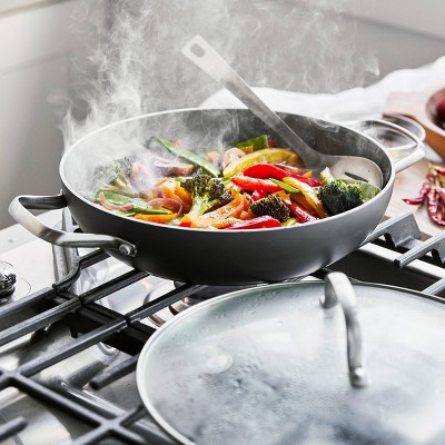 GreenPan Chatham 11" Gray Ceramic Nonstick Everyday Pan with Lid