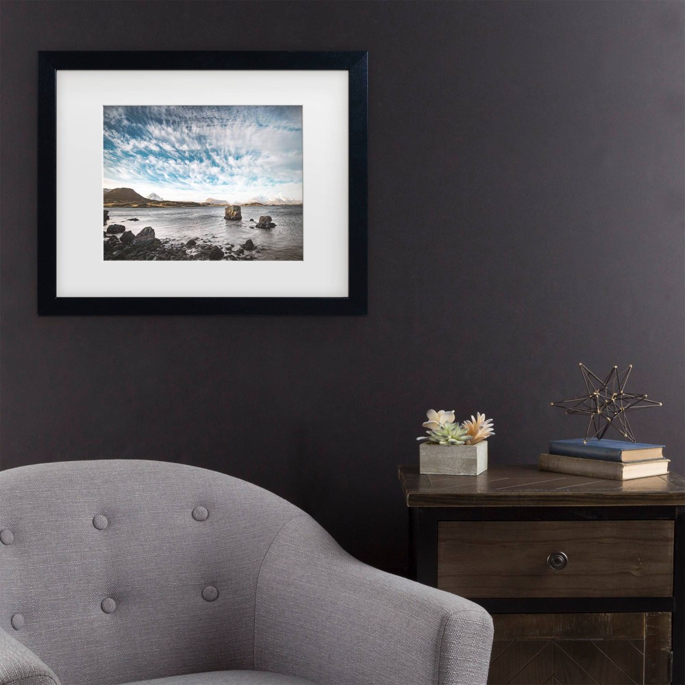 Photos - Other Decoration Trademark Fine Art 11"x14" Philippe Sainte Laudy Clawed Sky Matted Framed Art Black