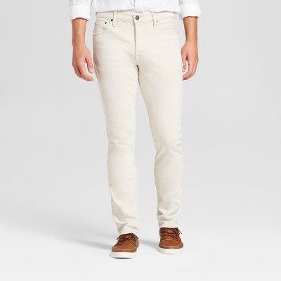 tan slim fit jeans