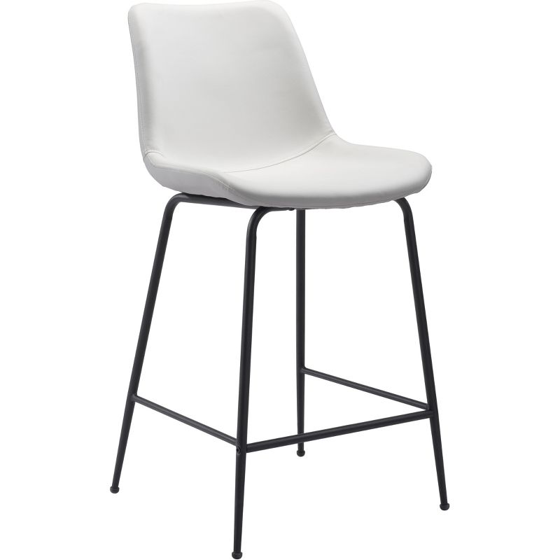 Pau Counter Height Barstool Chair White - ZM Home, 1 of 15