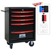Vynxaria 20" Rolling Metal Tool Chest with 5 Drawers - Durable Storage Organizer with Wheels - 2 of 4