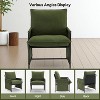 Small Living Room Accent Chair - Mid Century Modern Corduroy Upholstered Lounge Arm Reading Side Single Sofa Chair - 3 of 4