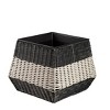 Evergreen Short Resin Wicker Planter Set of 3 - 4 of 4