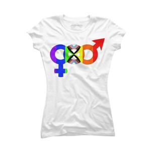 Adult Design By Humans Unified Pride Symbol Rainbow By T-Shirt - 1 of 2
