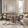 SEVOBAL Set of 2 Kitchen Dining Chairs Accent Chair Mid-Century Modern Chair Armless Backrest Chairs Home Dining Room Restaurant, Black, 19"*19"*33" - 2 of 4