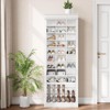 Shoe Storage Cabinet, Freestanding Coat Rack and Shoe Storage - 3 of 4