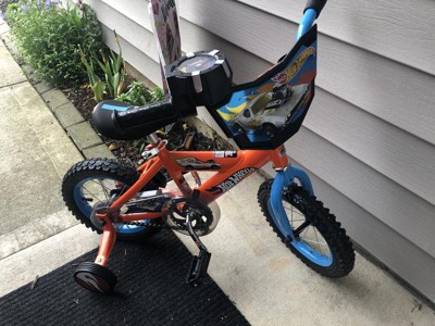 Orange hot best sale wheels bike