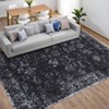 COZONY Vintage Floral Carpet Mat Rug, Washable Non-Slip Low Pile Runner for Hallway Kitchen Entryway Bedroom - 4 of 4