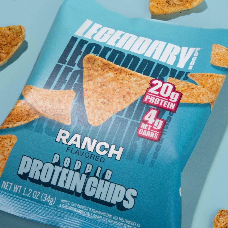 Legendary Foods Popped Chips - Ranch - 4.8oz, 5 of 6