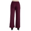 24seven Comfort Apparel Womens Comfortable Solid Color Palazzo Pants - 2 of 3