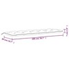 vidaXL Garden Bench Cushions, 2 Piece Set, Water-Resistant Polyester Material, Ultra-Soft Hollow Fiber Filling, Non-Slip Design with Attachment Ropes - 4 of 4