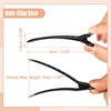 Unique Bargains Metal Non-Slip Durk Bill Hair Clip 3.54" 6 Pcs - 4 of 4