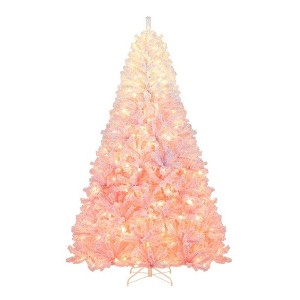 Resenkos 6-Ft Artificial Christmas Tree with Warm White LEDs and 8 Modes - White/ - 1 of 4