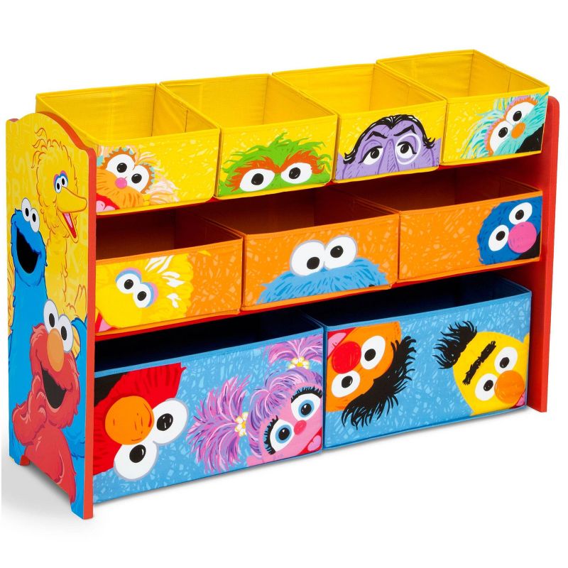 Delta Children Sesame Street Deluxe 9 Bin Design and Store Toy Organizer, 1 of 10