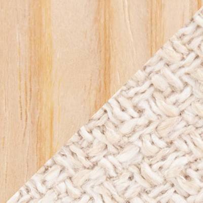 Wood/Polyester Natural/Cream