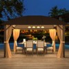 EROMMY 13 Ft. W X 10 Ft. D Aluminum Patio Gazebo - 2 of 4