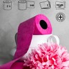 Roll-Lux Multicolor Toilet Paper - 3-Ply Premium Tissue in Black, Red, Green, Yellow, Orange, Blue, Pink, 2 Rolls, Vibrant & Luxurious - 3 of 4