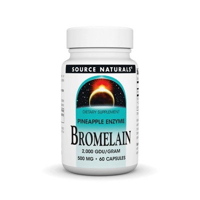 Bromelain 500mg 2000GDU/g by Source Naturals, Inc.  -  60 Capsule