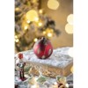 Syemin Decorative Objects Beauty Christmas Ball Ornaments Glass Decorative for Holiday Party Decorations Set of 6, Red, 3.9"*3.9"*3.9" - 3 of 4