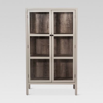 target bookshelf with doors