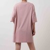 Breathable Cotton Tee Mini Dress - Crew Neck with Short Sleeves & Casual Fit Cherie Code - 4 of 4