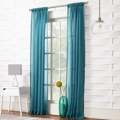 Marine Semi-Sheer Polyester Rod Pocket Window Panel, 50" x 95"