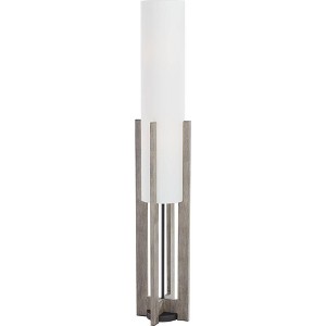 Possini Euro Design Arrista Modern 63" Tall Standing Floor Lamp Cylinder Foot Switch Wood Gray Wash Finish Living Room Bedroom House Reading Office - 1 of 4