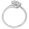 Pompeii3 5/8 ct Two Stone Diamond Forever Us Engagement Ring Solitaire 14k White Gold - 2 of 4