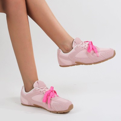 Женские кроссовки BERNESS Lula Two-Tone Lace Retro Mesh Sneakers Mint 9 — фото 4