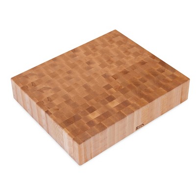 John Boos Boos Block BB Series Large Reversible Wood Chopping Board, 6-Inch Thickness, 30" x 24" x 6", Maple