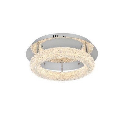 Elegant Lighting Bowen 1 - Light Flush Mount in  Chrome