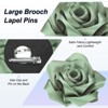 Unique Bargains Handmade Big Rose Flower Brooches and Pins for Women 4.3 Inch 1 Pc - 2 of 4