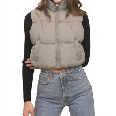 Women's Metallic Puffer Vest - HYFVE