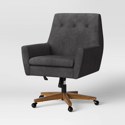 Cranford Wood Base Armed Office Chair with Casters Gray - Project 62™