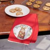 Primitives By Kathy 28.0 Inch Winter Bunny Kitchen Towel Rustic Themed Look Kitchen Towel - 3 of 3