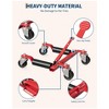 Mechanical Car Wheel Dolly Jack, 12" Wheel Vehicle Positioning Jack, 1500 LBS Capacity, Aluminum Twin Roller, for Tire Auto Repair - 4 of 4