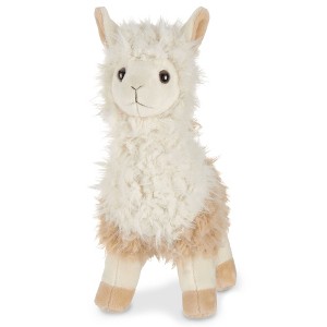 Bearington Llamar Plush Llama Stuffed Animal, 10" Brown and White - 1 of 4