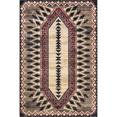 nuLOOM Ida SplashGuard Waterproof Machine Washable Area Rug