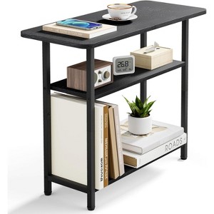 Side Table for Living Room, 3-Tier End Table for Small Space with Wide Storage Tabletop - 1 of 4