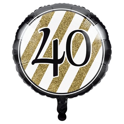 40th birthday balloons