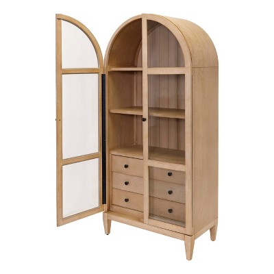 Martin Furniture Laurel Arched Display Cabinet Bookcase - Thumbnail 5