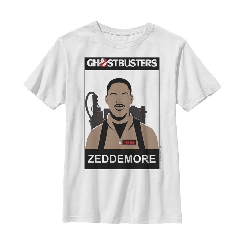 Boy's Ghostbusters Zeddemore 2D Cell Shade T-Shirt, 1 of 5
