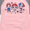 Girls' - LOL Surprise! - Fourth of July Shirt Tail Raglan Graphic T-shirt - 2 of 3