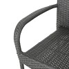 Orleans 3pc Wicker Chat Set: Stacking Chairs, Weather-Resistant, No Assembly - Christopher Knight Home - image 3 of 4