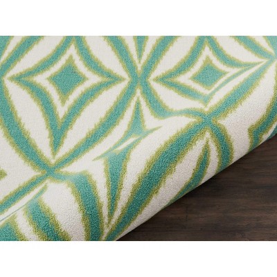 Carnival Geometric 27'' Easy-Care Silk & Synthetic Area Rug